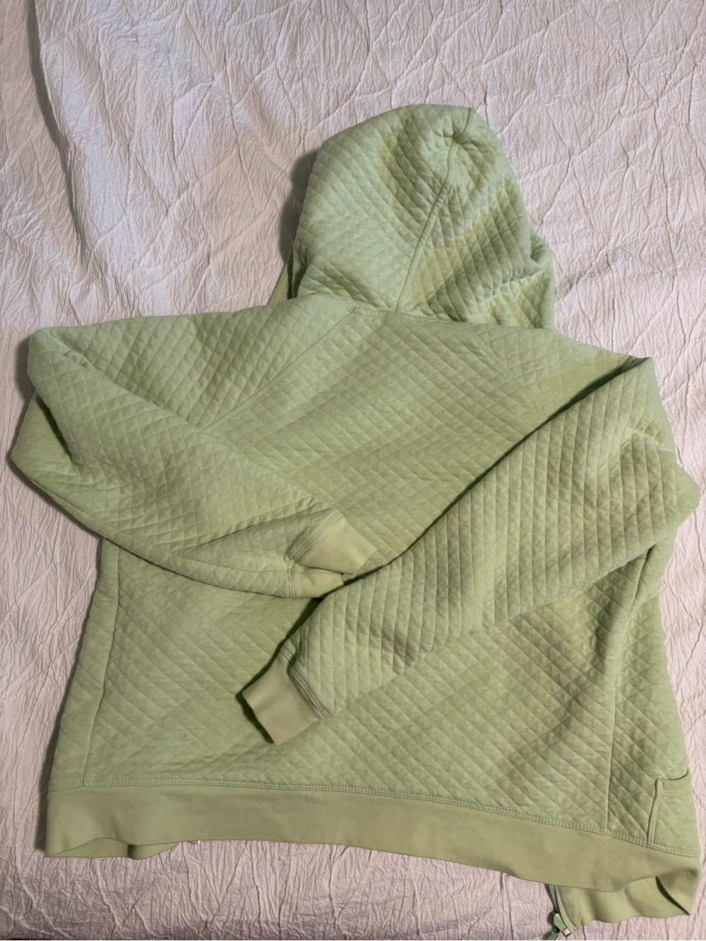 GAP Quilted Hooded Pullover - Pale Green